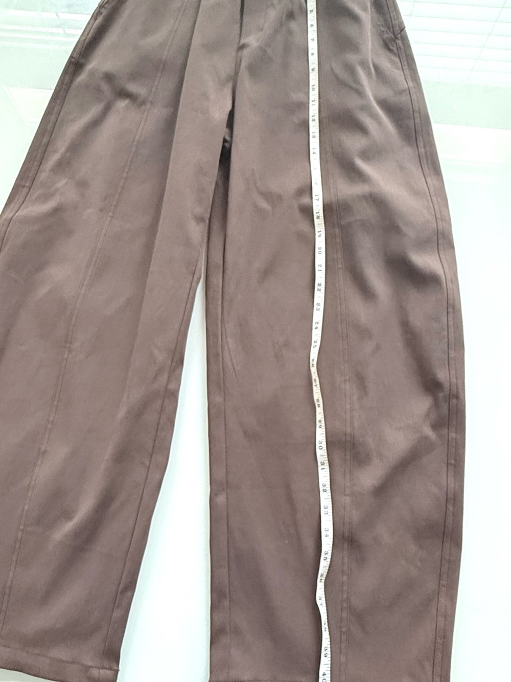 New! ELEH Brown Barrel Leg Wide Leg Cotton Pants Elastic Waist IT 40 US 4 - Picture 10 of 10